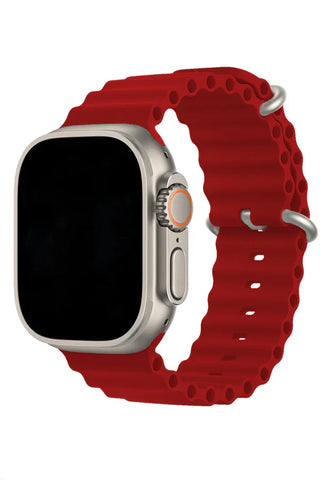 Apple Watch Silicone Band Ocean Red