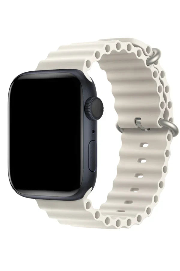 Apple Watch Silicone Band Ocean Light Gray