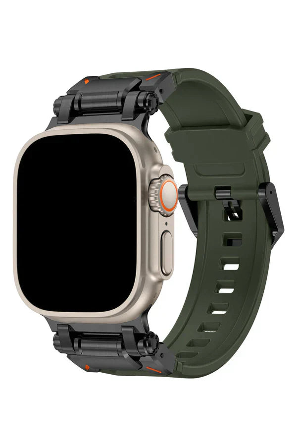 Apple Watch Silicone Band Defender Green