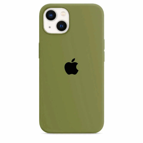 Silicone Case iPhone 14 Army Green