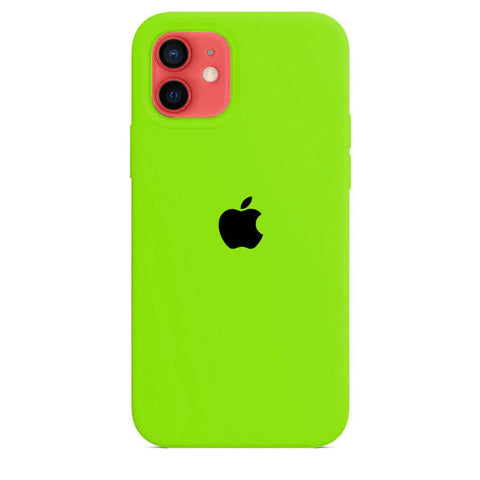 Silicone Case iPhone 12 Crazy Green