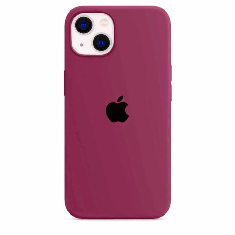 Silicone Case iPhone 15 Plus Dark Rose