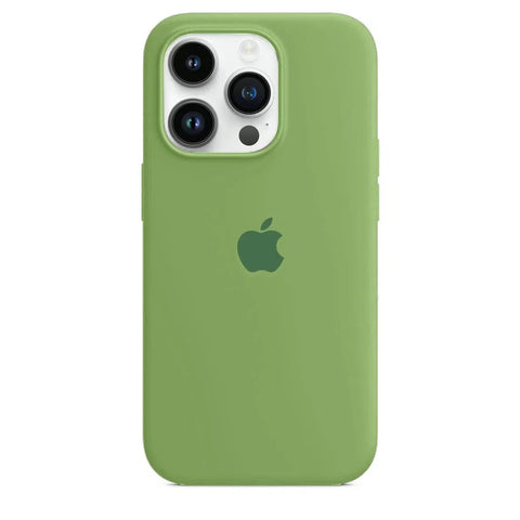 Silicone Case iPhone 15 Pro Green