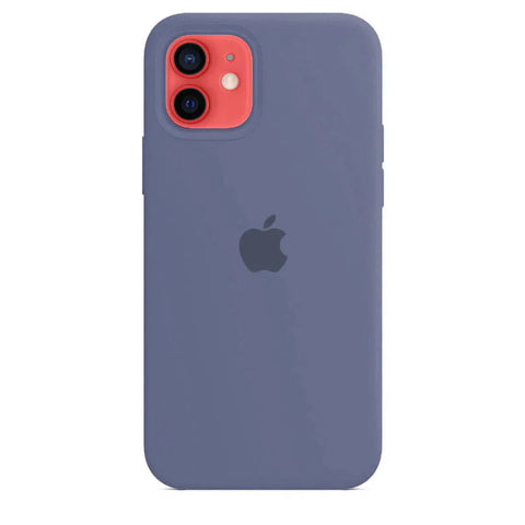 Silicone Case iPhone 12 Lavender Grey