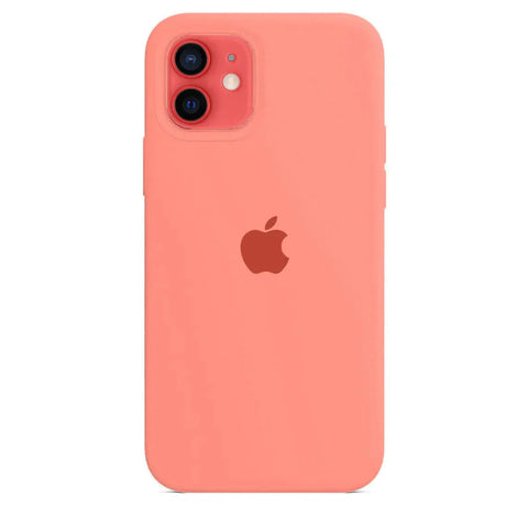 Silicone Case iPhone 12 Peach