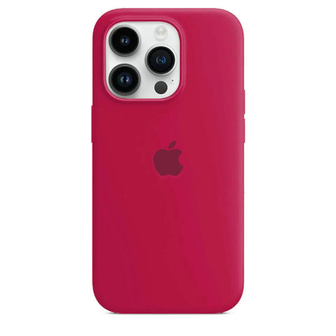 Silicone Case iPhone 15 Pro Max Rose Red