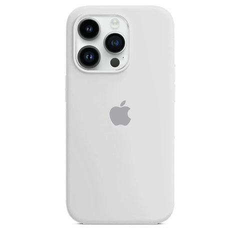 Silicone Case iPhone 15 Pro Max White