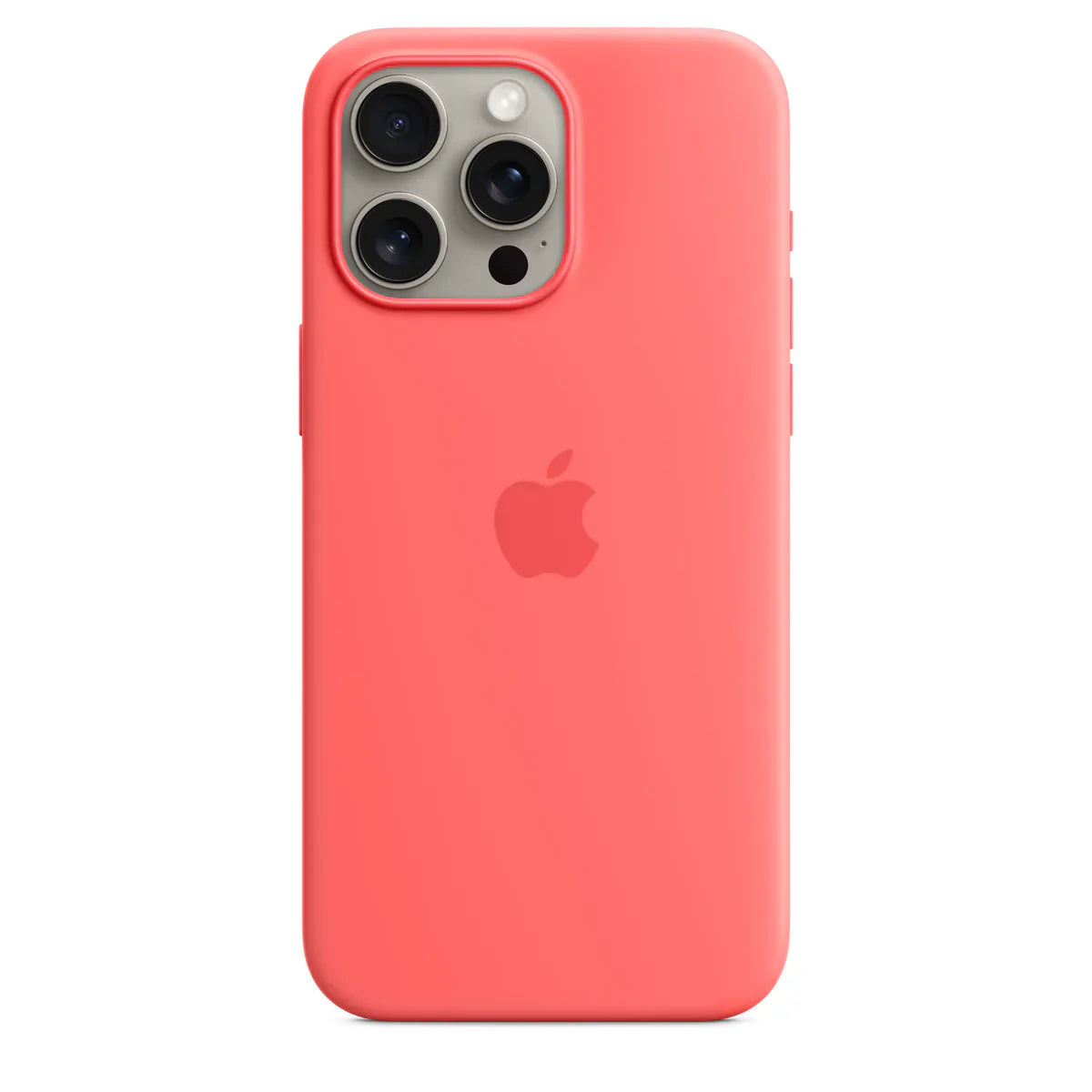 Silicone Case Magsafe iPhone 15 Coral Pink