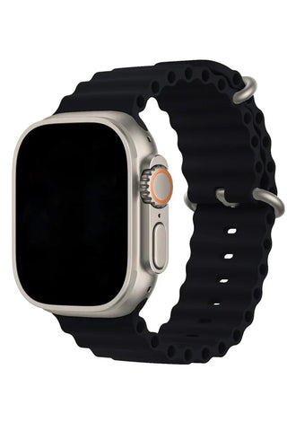 Apple Watch Silicone Band Ocean Black