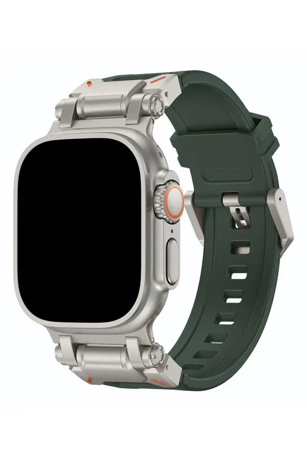 Apple Watch Silicone Band Defender Military Green