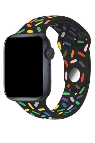 Apple Watch Silicone Band Clasic Dark Sparkle