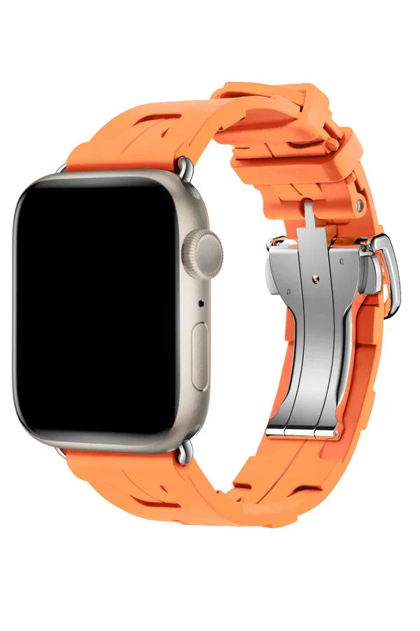 Apple Watch Silicone Band Rugged Orange