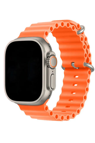 Apple Watch Silicone Band Ocean Orange